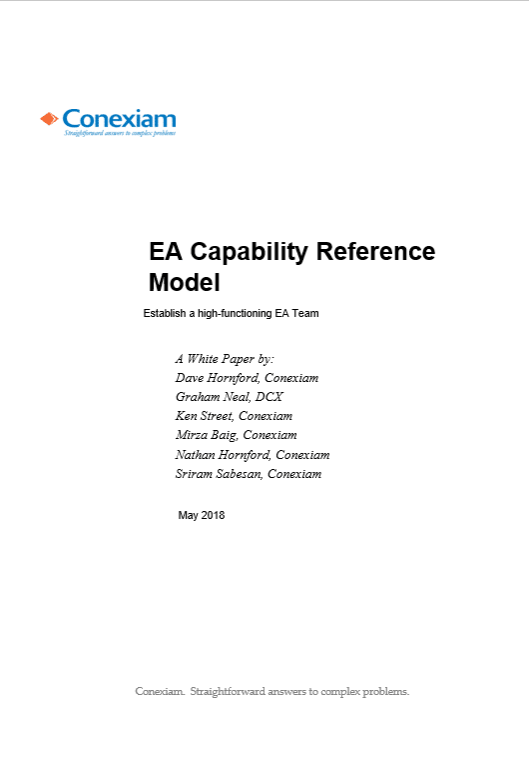 Conexiam EA Capability Reference Architecture Cover